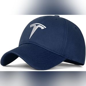 Royal Blue Tesla Adjustable Baseball Cap
